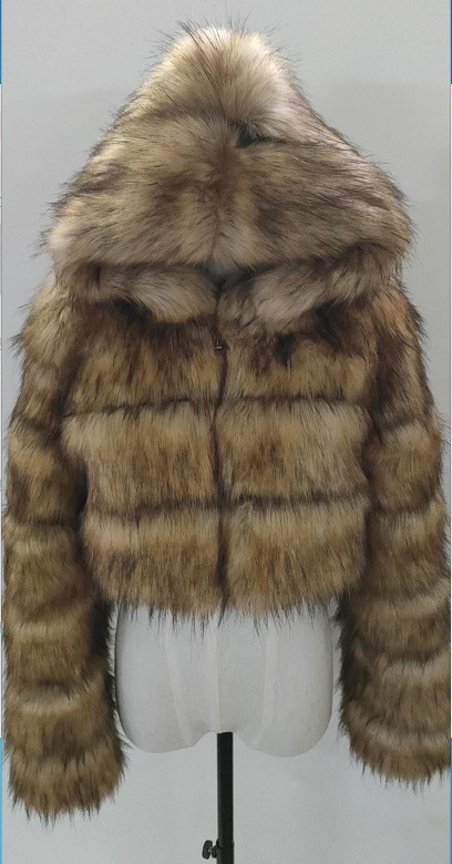 New faux fur coat jacket faux fur Haining faux fur