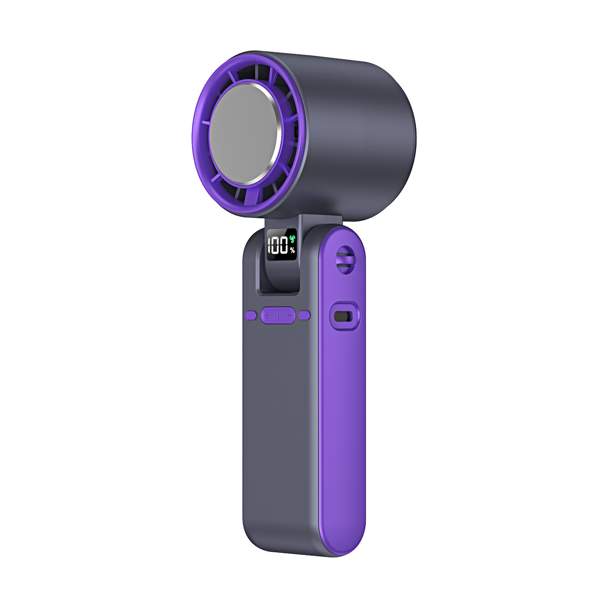 New T15S Handheld Cooling Ice Compress Fan USB High Speed Turbo Violent Fan Foldable Neck Fan