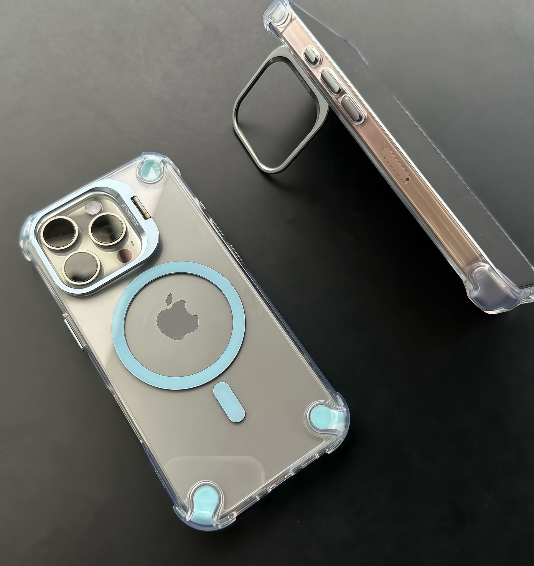 Magnetic charging phone case for iPhone 17, U3 lens stand, anti-drop for Apple iPhone 16, protective case for iPhone 17