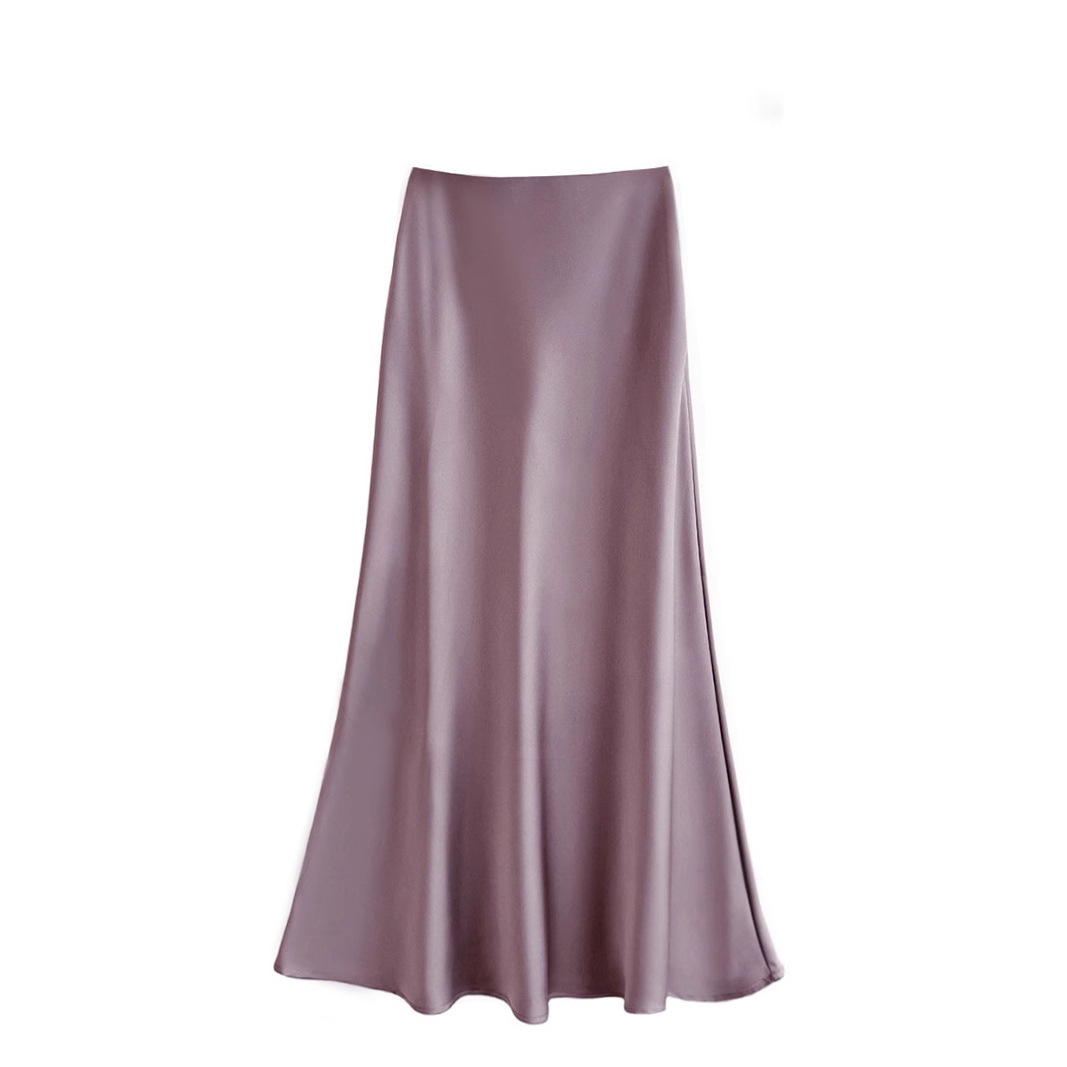 Satin bustier skirt for women
