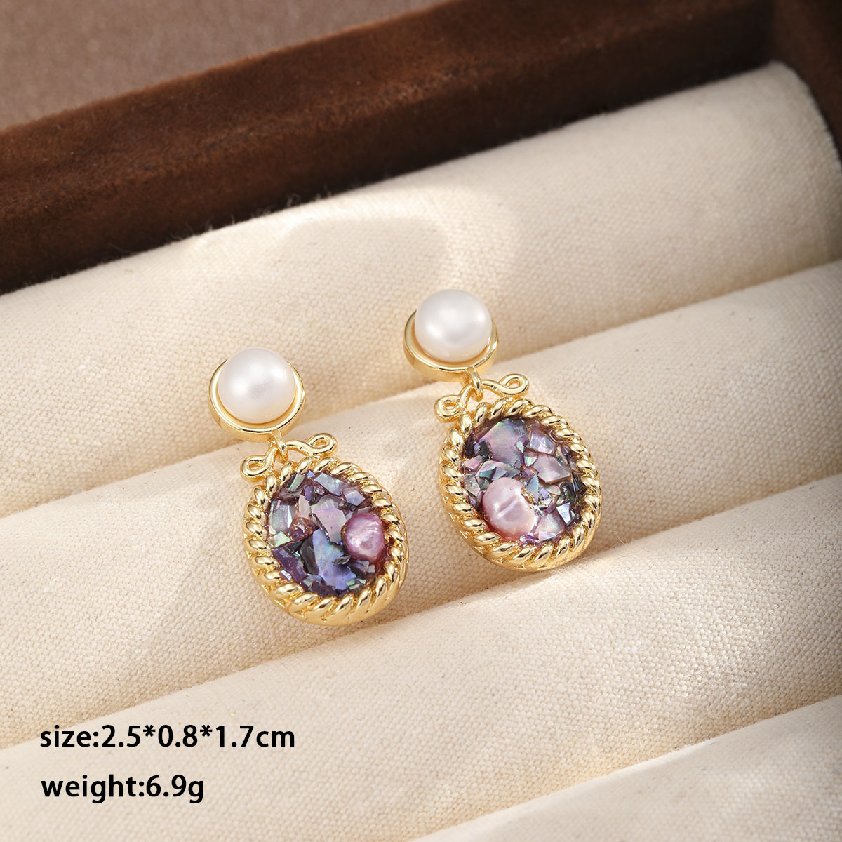 Pearl Earrings Women Commute Rhinestone Earrings Feel Earrings