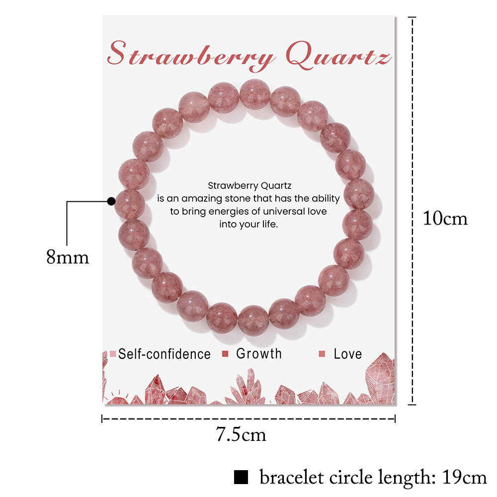 Card pack stone bead bracelet for men simple artificial stone handmade elastic rope bracelet business bracelet