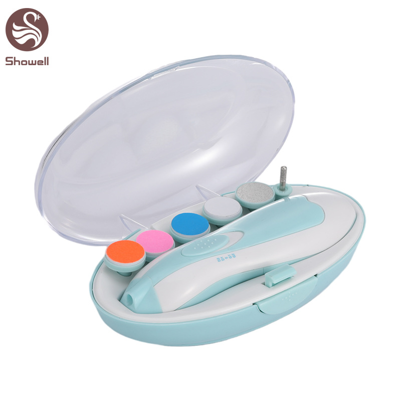 Infant Non-Pinching Low Noise with Light Nail Grinding Electric Nail File Children's Automatic Nail Clipper