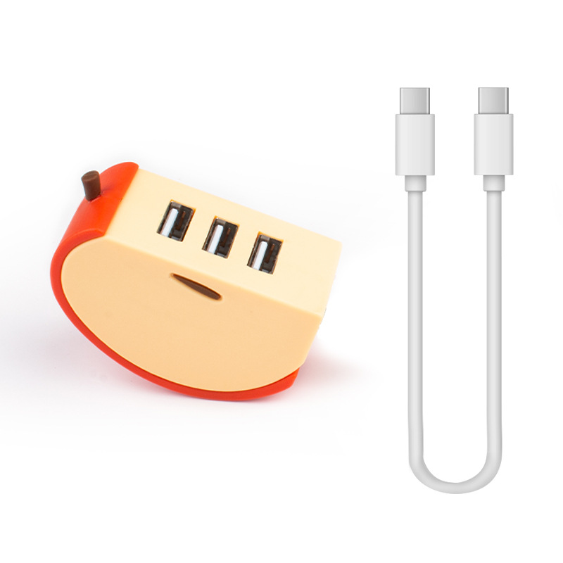 New Cartoon Hub Multi-function Expansion Laptop Hub Fruit Hub 3-port Splitter