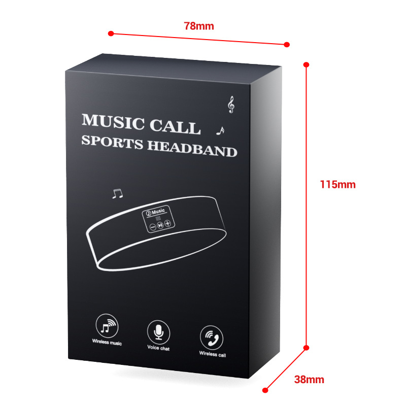 Bluetooth music sports headband dual-ear stereo rechargeable washable Bluetooth headband new private mold