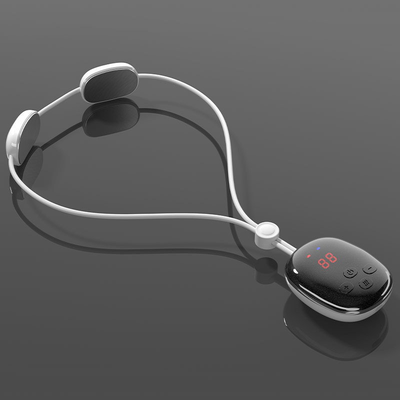 Neck massager, mini portable, shoulder and neck physiotherapy, heat therapy, pendant style neck massager