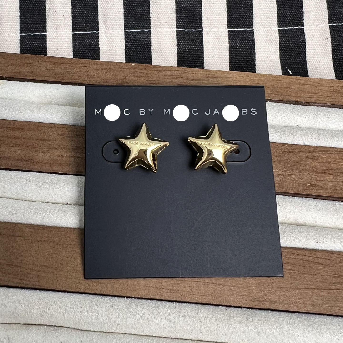 Simple copper gold plated true gold five-pointed star ear buckle INS niche ear studs new