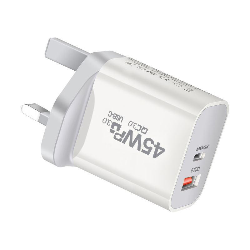 45W Australia Standard PD Charger 45W Dual PD Adapter for IP16X Phone 45W GaN Charger