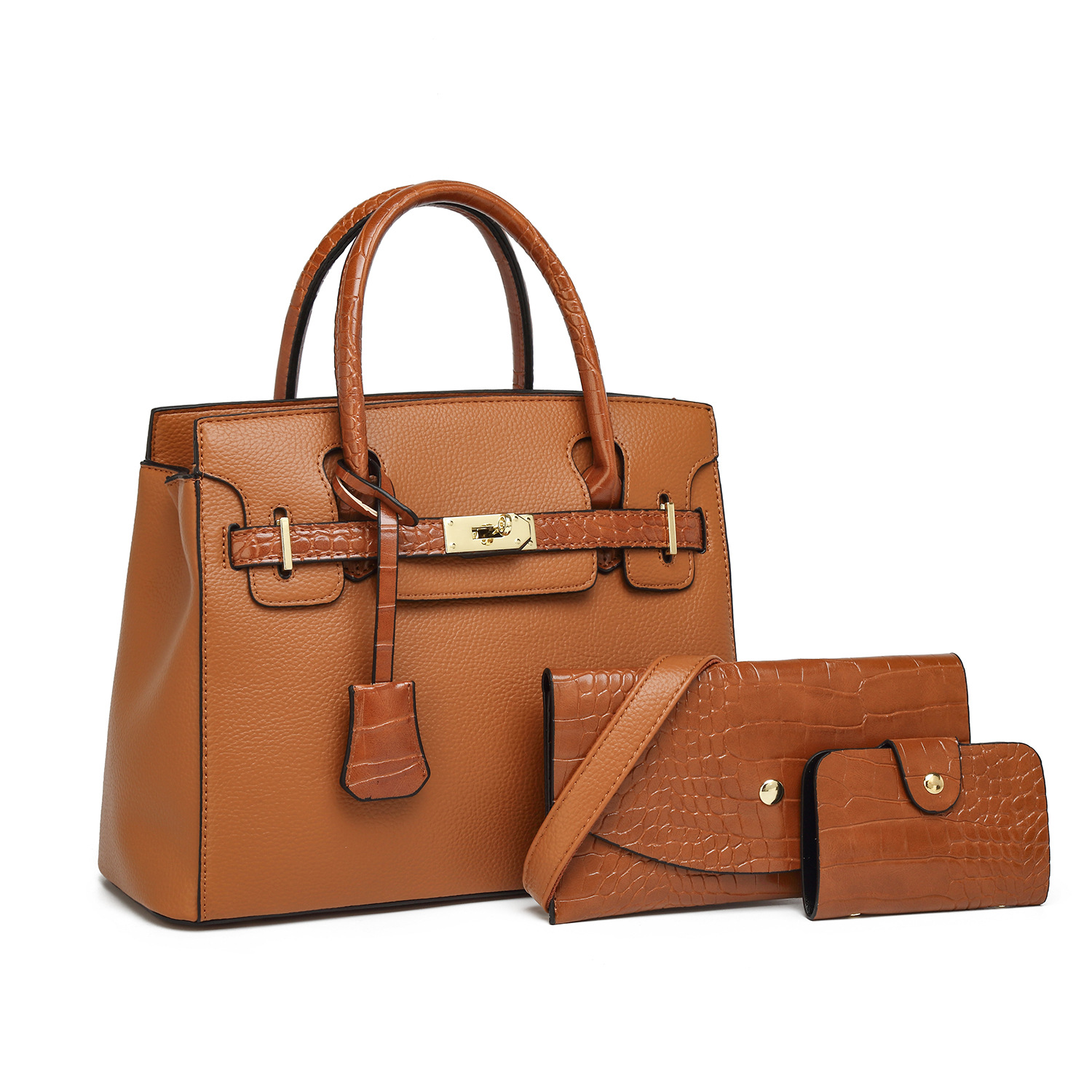 2026 new women's shoulder crossbody bag three-piece set