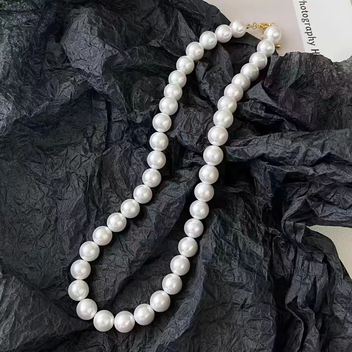Swarovski Pearl Necklace for Women, Sweet Clavicle Chain, New High-Luster Pearl Neck Chain for Women