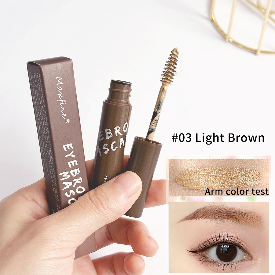 Cross-border makeup Maxfine three-dimensional eyebrow cream eyebrow brush novice easy to use not easy to take off makeup anti-sweat color holding makeup