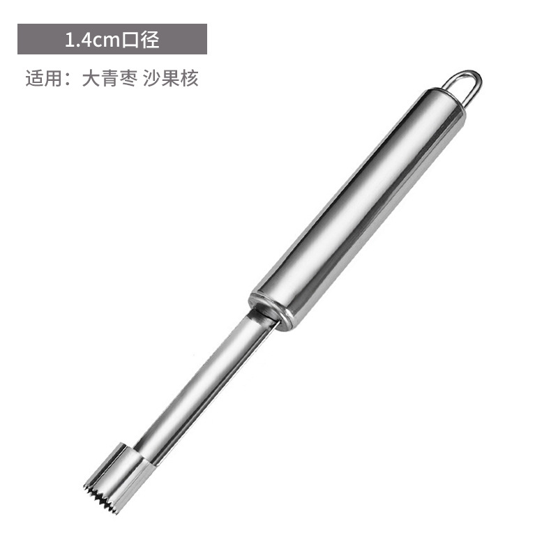 Stainless steel red date pitter hawthorn apple corer seed remover core extractor fruit core remover tool