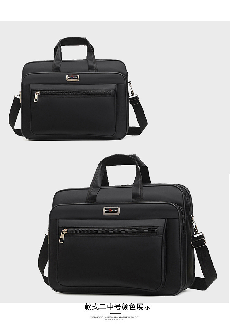 Handheld shoulder laptop tablet computer bag 15 inch office business trip student printing large capacity computer bag
