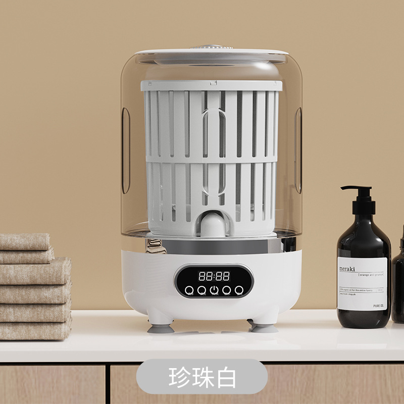 Mini Turbine Washing Machine Underwear Washing Cup Wash-Dry Integrated Small Portable Rechargeable Socks Underwear Special