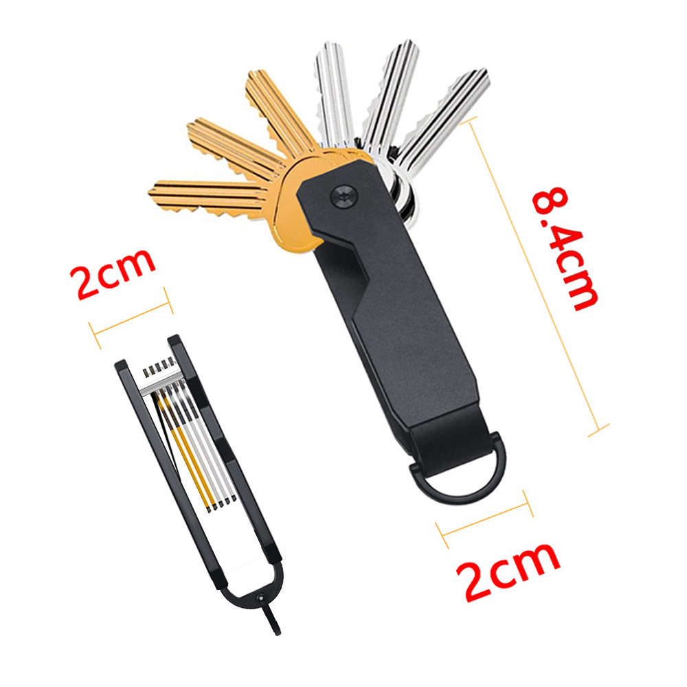 Metal Key Organizer Aluminum Alloy Key Holder Multi-functional Key Clip
