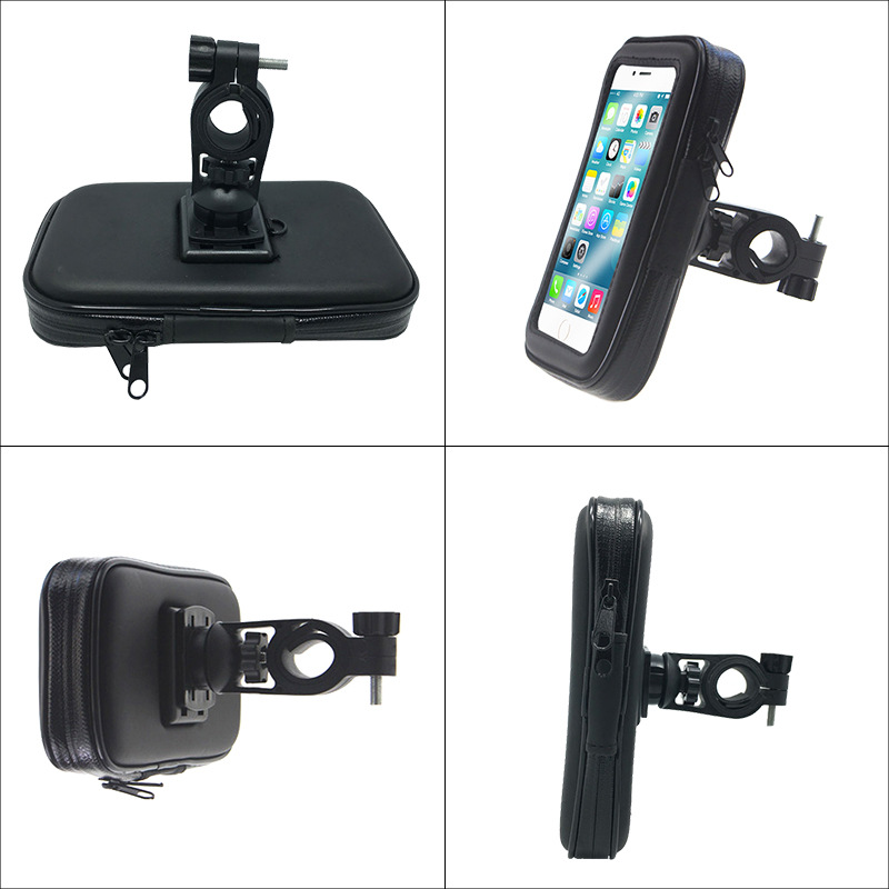 Bicycle phone bag, electric motorcycle scooter rearview mirror navigation mount, waterproof and rainproof phone bag