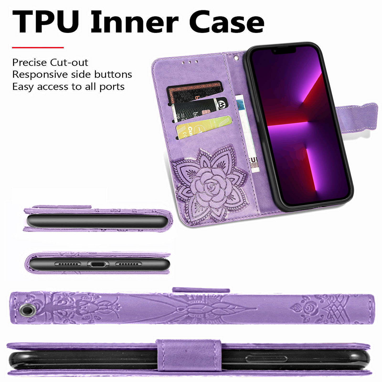 For Apple 18Pro phone leather case flip iPhone17 phone case embossed XR leather protective case