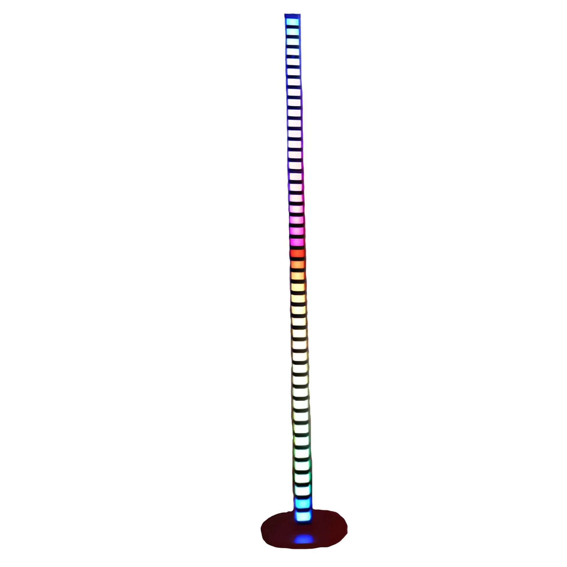 RGB Sound Pickup Rhythm Light APP Voice Control LED for Bedroom Living Room Corner Light Splicing 1.2m Floor Atmosphere Light Strip