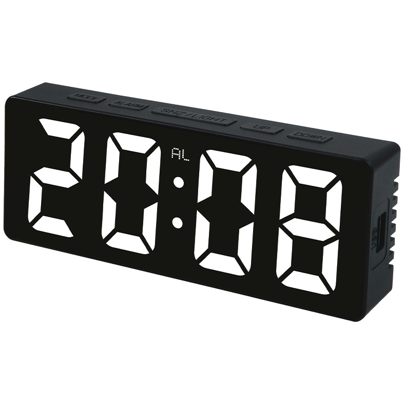 Electronic clock LED large screen USB battery dual use smart temperature and humidity display clock smart temperature and humidity