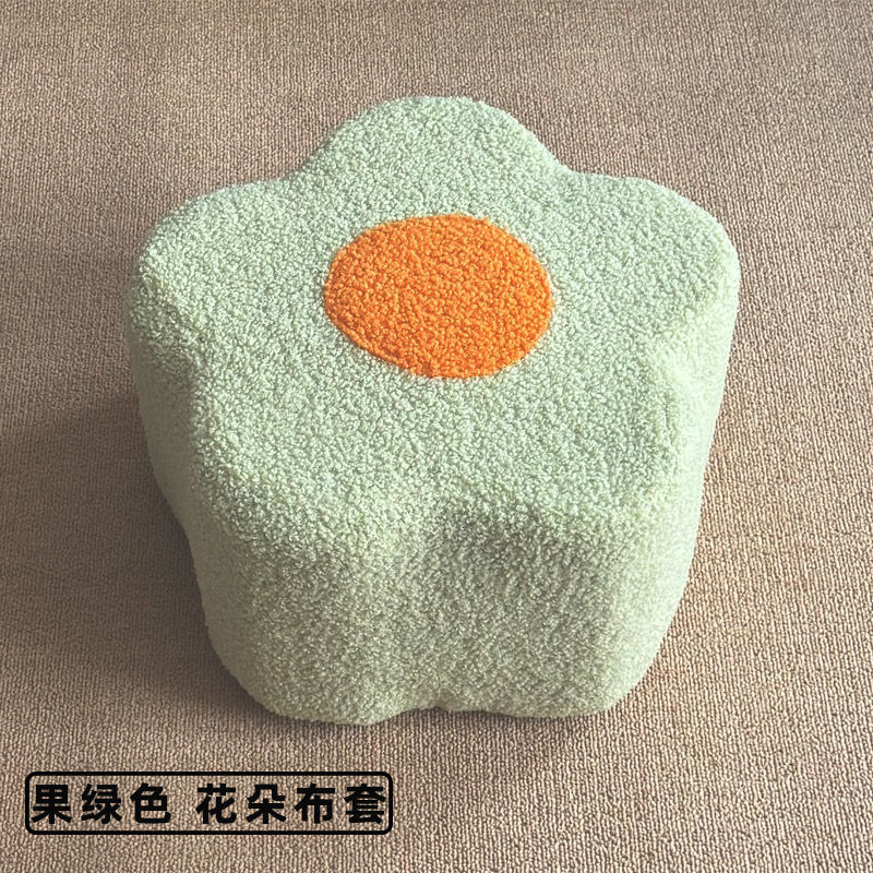 Milk powder can stool cover parent-child interactive cloth cover flower material pack cover no sewing