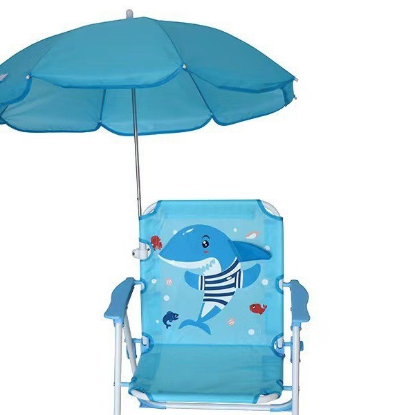 Outdoor new baby photo seat stool, children's umbrella small chair cartoon infant board sunshade beach