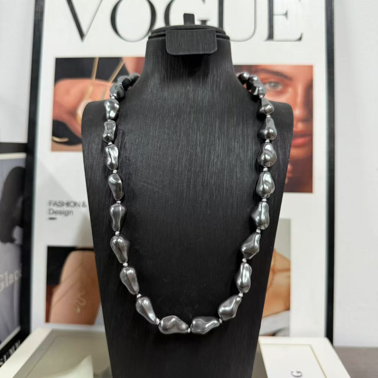 New Style Irregular Baroque Pearl Necklace for Women, Sweater Chain, Clavicle Chain Accessories