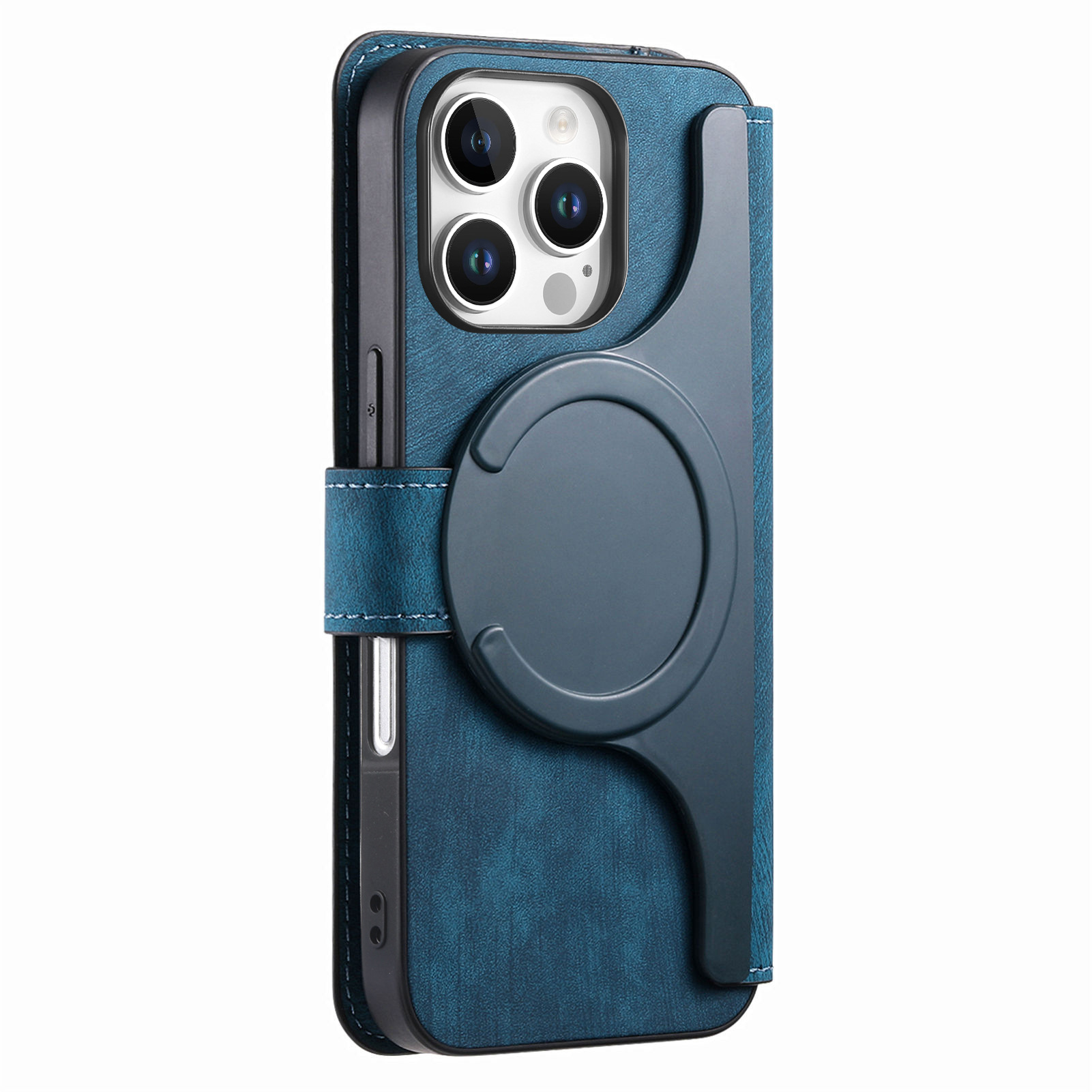 For Apple 18 Pro Max two-in-one magnetic phone case full coverage 17e anti-drop iPhone 18 protective leather case