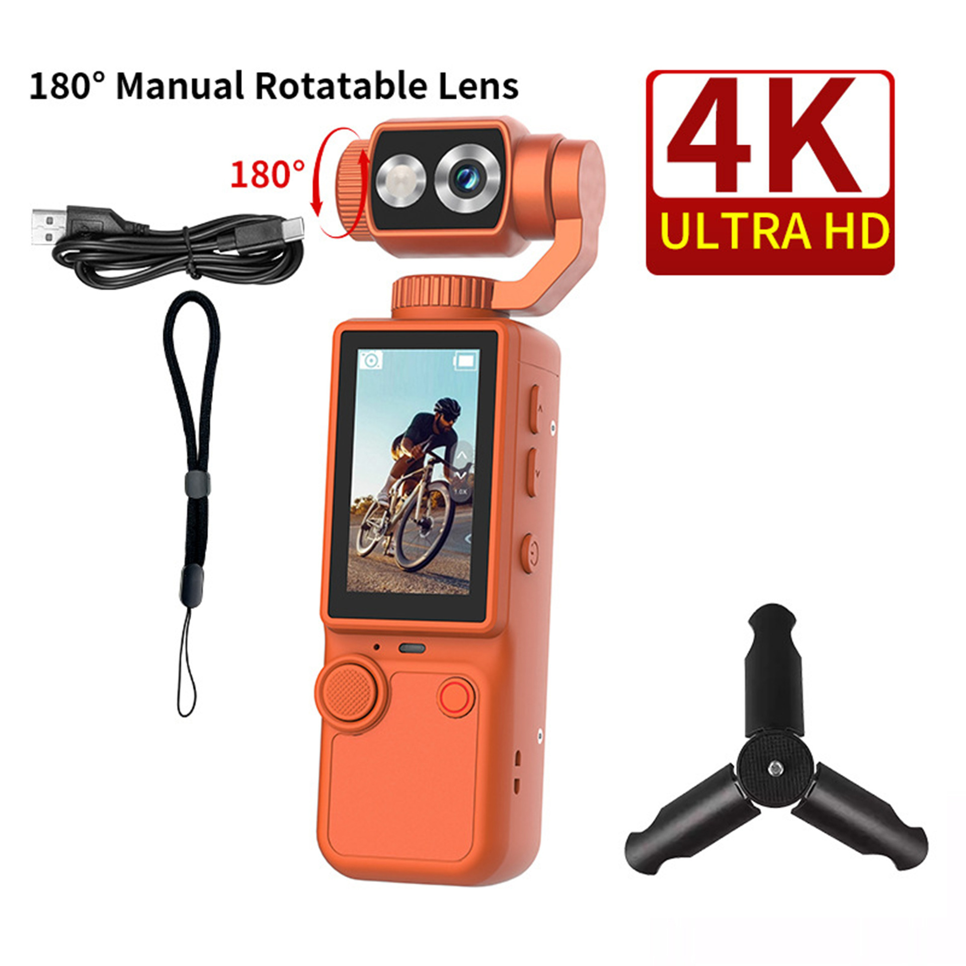 Q8 handheld outdoor sports camera ultra-clear autofocus conference recording portable pocket camera