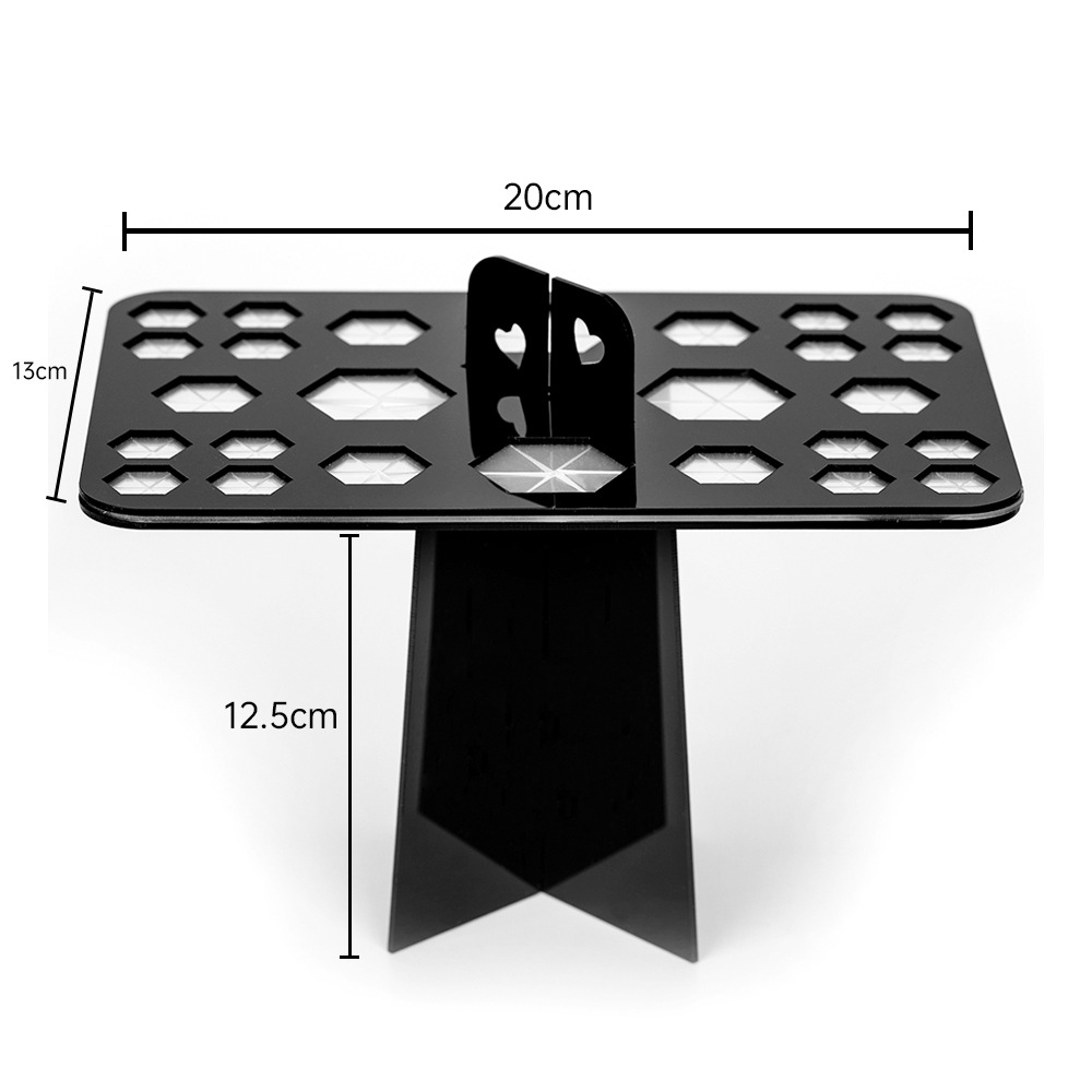 Makeup Brush Drying Rack 14 Hole 26 Hole 28 Hole Acrylic Brush Drying Rack Cleaning Storage Tool Display Rack