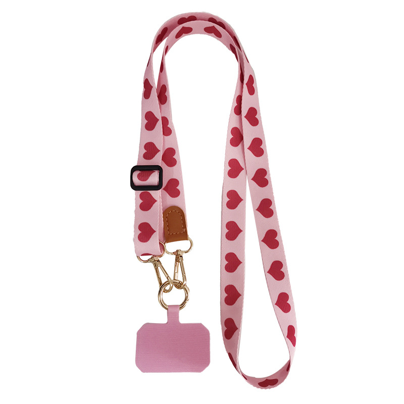 Zhenge phone strap crossbody solid color side long neck adjustable back strap detachable multi-use back strap simple