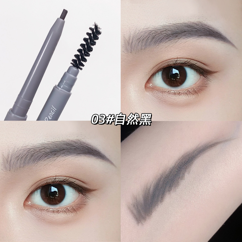 Shake the sound explosions double eyebrow pencil waterproof sweat-proof non-faint makeup pen fine head cross-border makeup a generation of wholesale