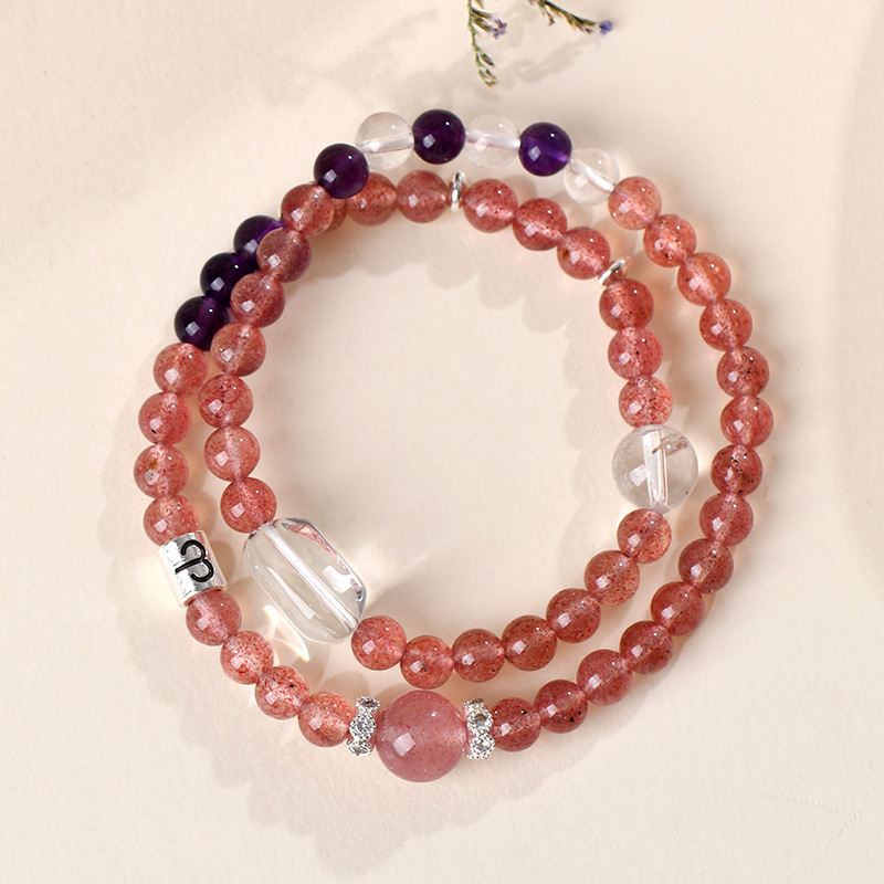 Natural Crystal Multi-treasure Twelve Zodiac Bracelet Original Network Live Streaming Women's Bracelet Jewelry Custom