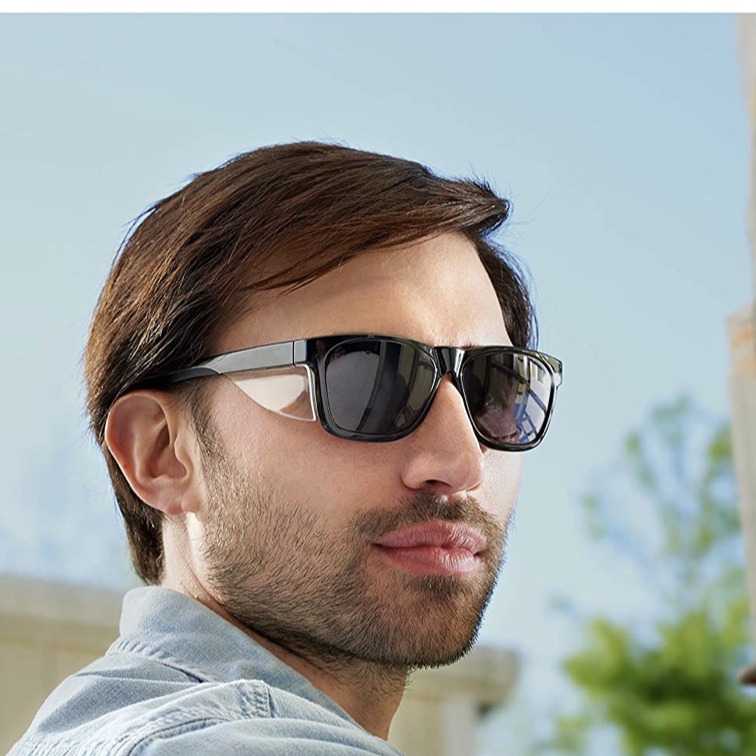 Side Wing Windproof Protective Sunglasses, Anti-Pollen Sunglasses, Anti-Blue Light Glasses 5268