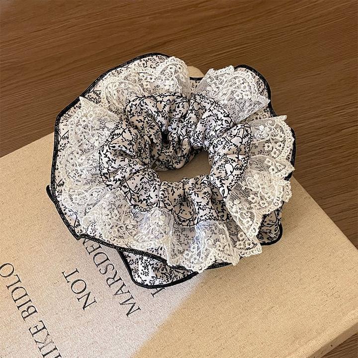 44#白色碎花蕾丝花边双层约14cm