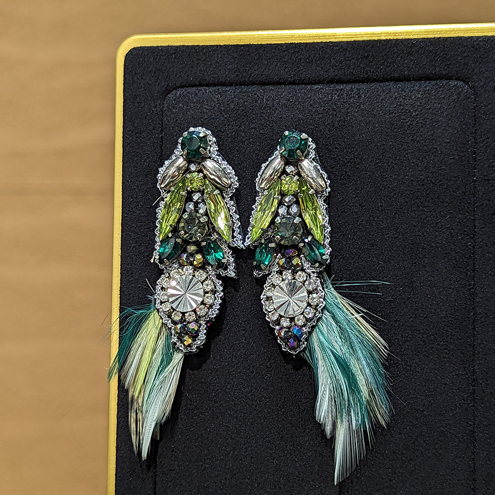 Best Seller! Exaggerated Handmade Beaded Fabric Tassel Vacation Earrings Collection