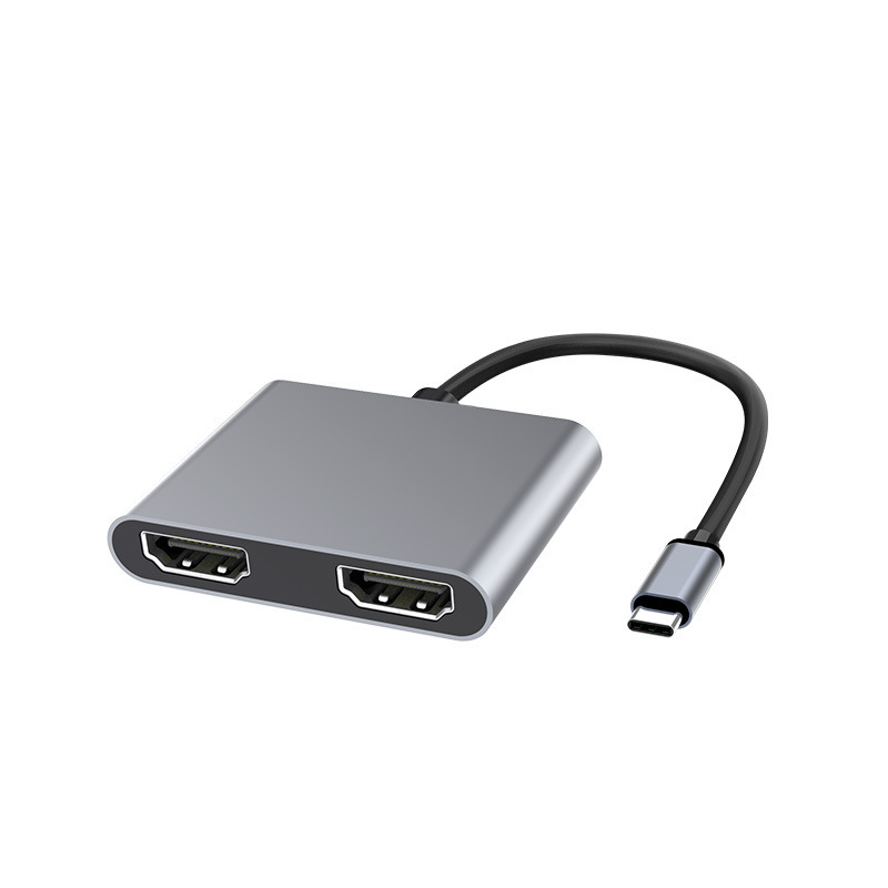 Type-C expansion dock one-to-two HUB HDMI USB-C adapter supports 4K HD output