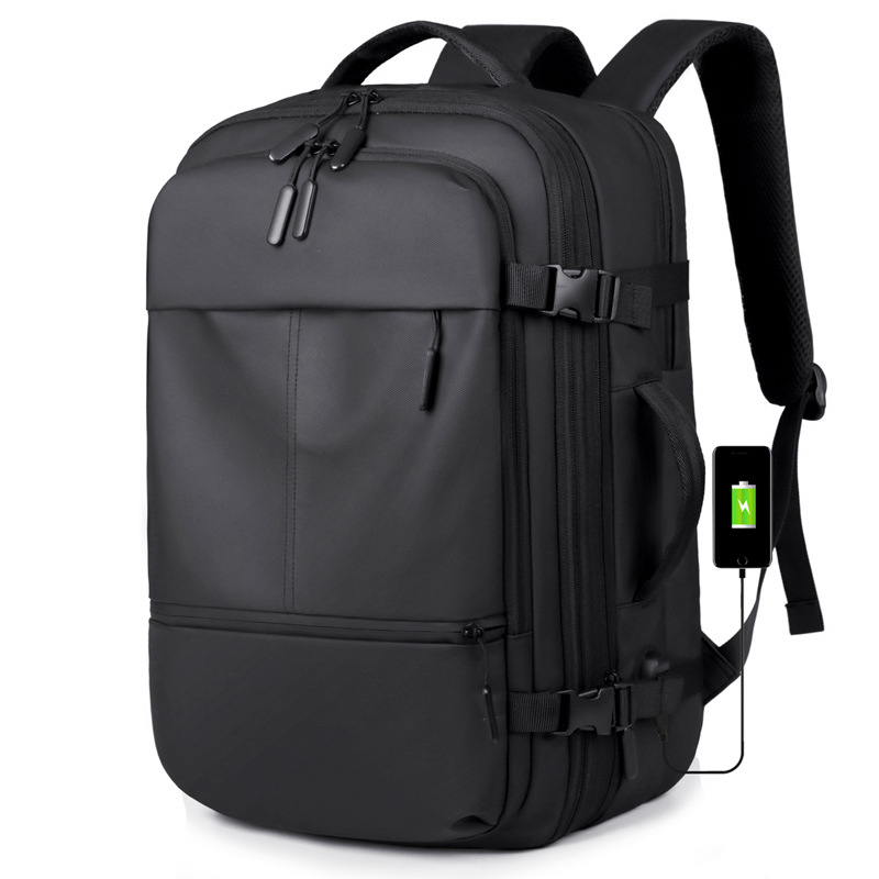 Business backpack new large capacity travel bag casual men's waterproof computer backpack male student schoolbag