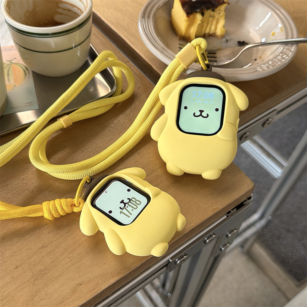 Pudding dog compatible Apple iwatch 1-8 generation Apple watch S10/SE3 silicone ultra2 protective case