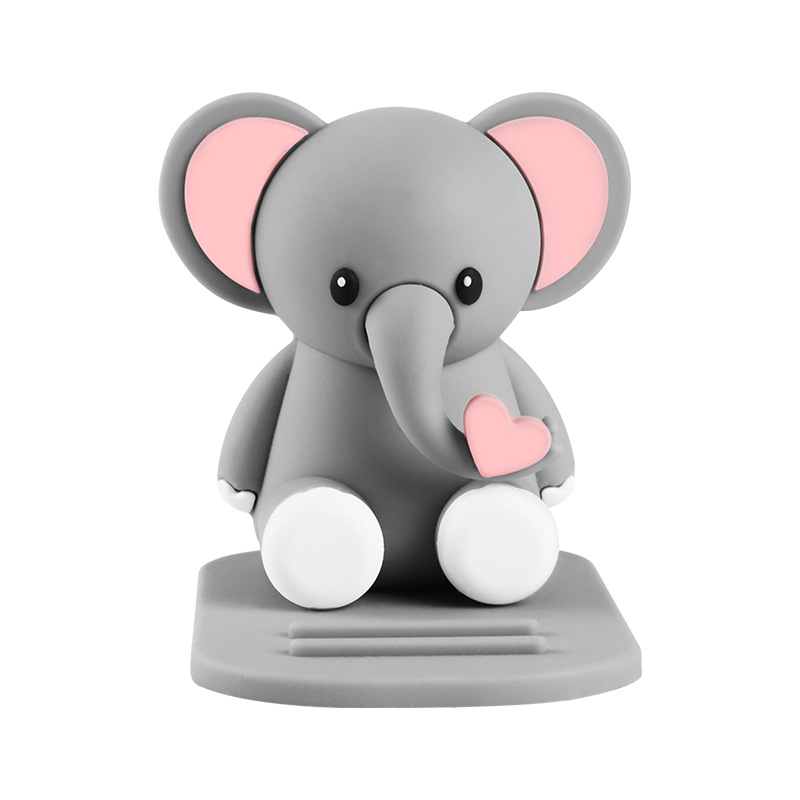 Cartoon Cute Elephant Phone Stand Lazy Stand Desktop Tablet Stand Animal Ornament