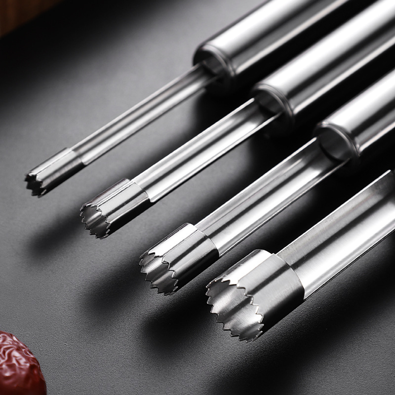 Stainless steel red date pitter hawthorn apple corer seed remover core extractor fruit core remover tool