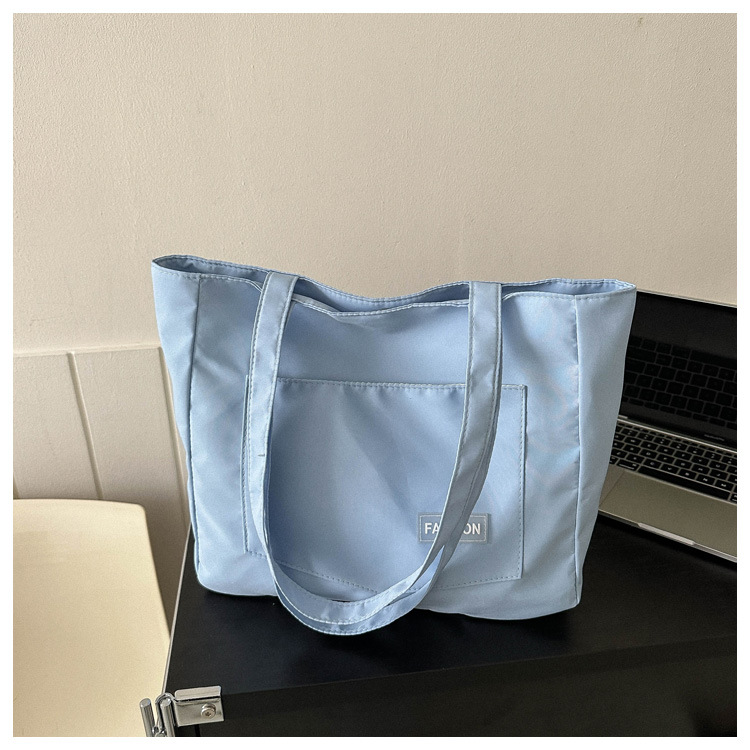 Spring and Summer New Tote Bag Women 2026 Casual Canvas Single Shoulder Bag Student Handbag Shopping Bag