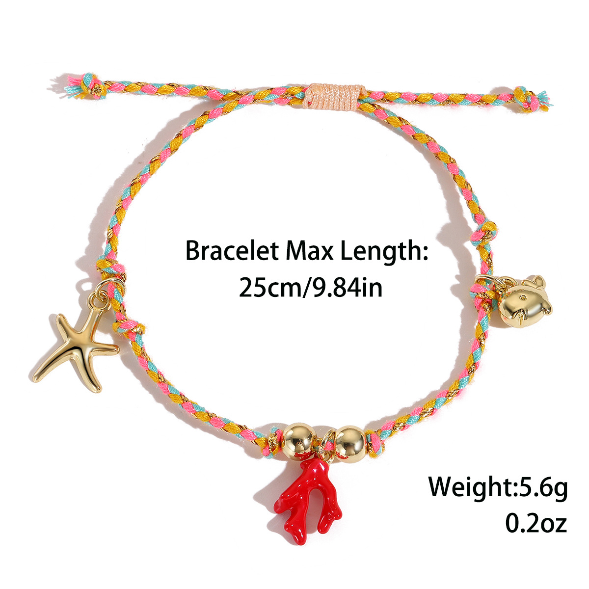 Bohemian woven bracelet ocean resort series natural shell starfish turtle bracelet