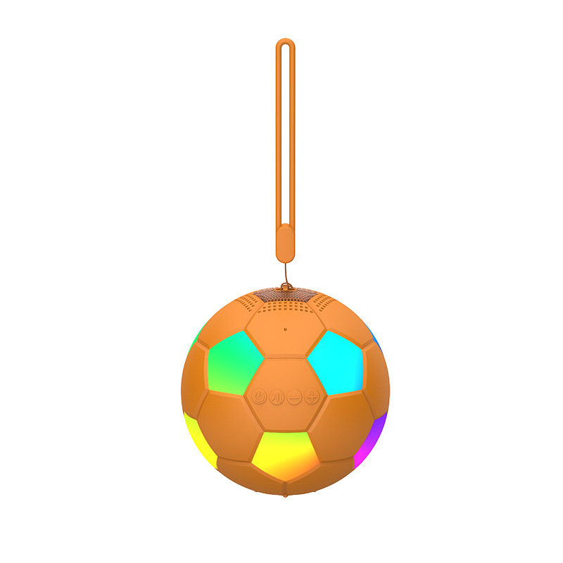 Football Bluetooth Speaker World Cup Gift Outdoor Mini Portable Phone Connection RGB Light Small Magnetic