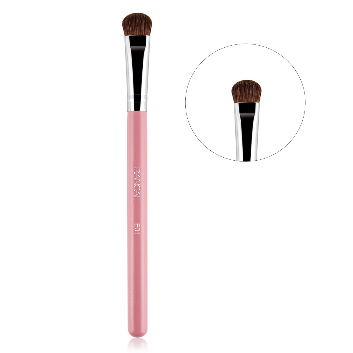 Single Pure Horse Hair Eyeshadow Brush Detail Blending Brush Eye Makeup Brush Portable Large Soft Animal Hair Eyeshadow Brush