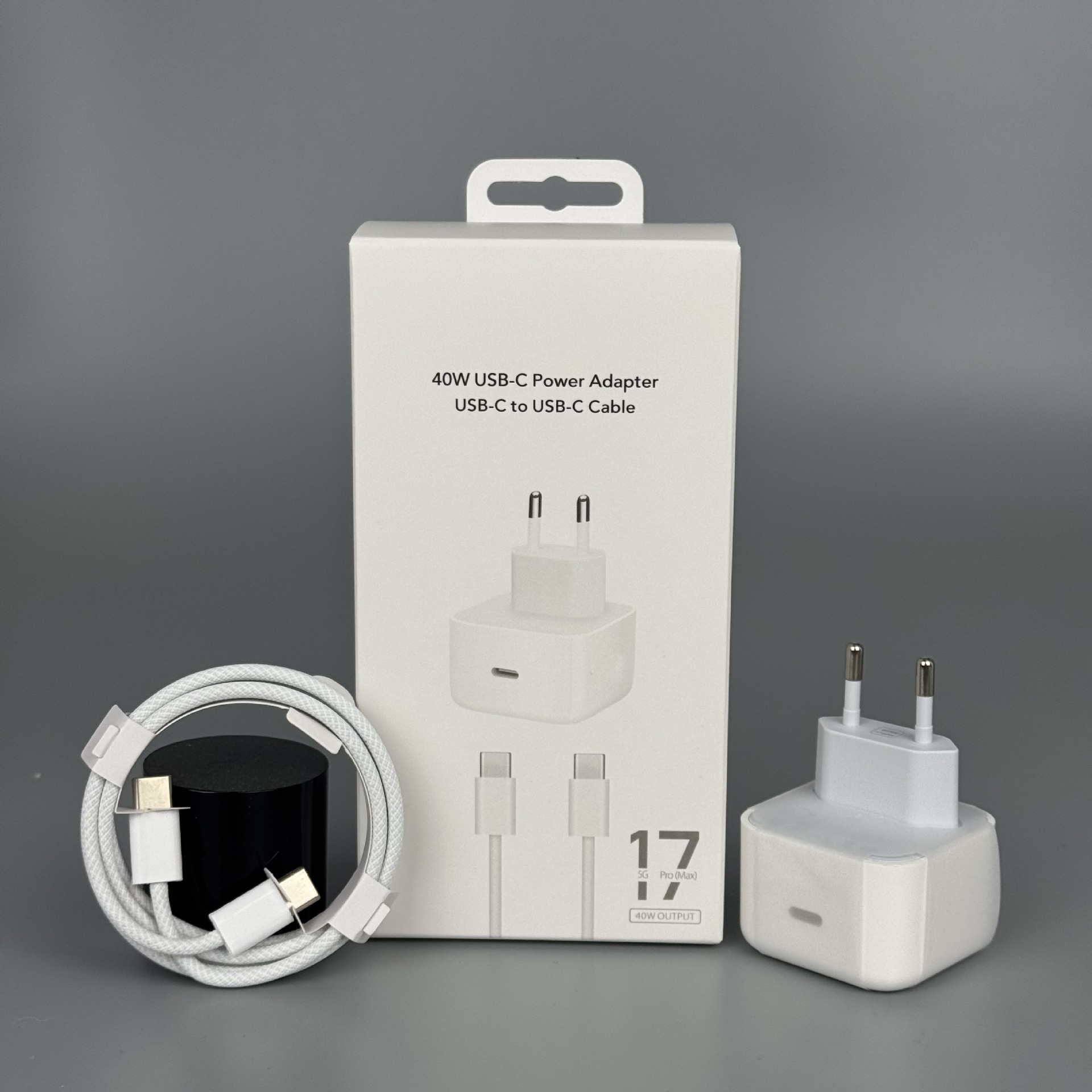 40W European Standard Charger Applicable Apple British Standard PD Charging Head Mobile American Standard Fast Charging Head Original Set