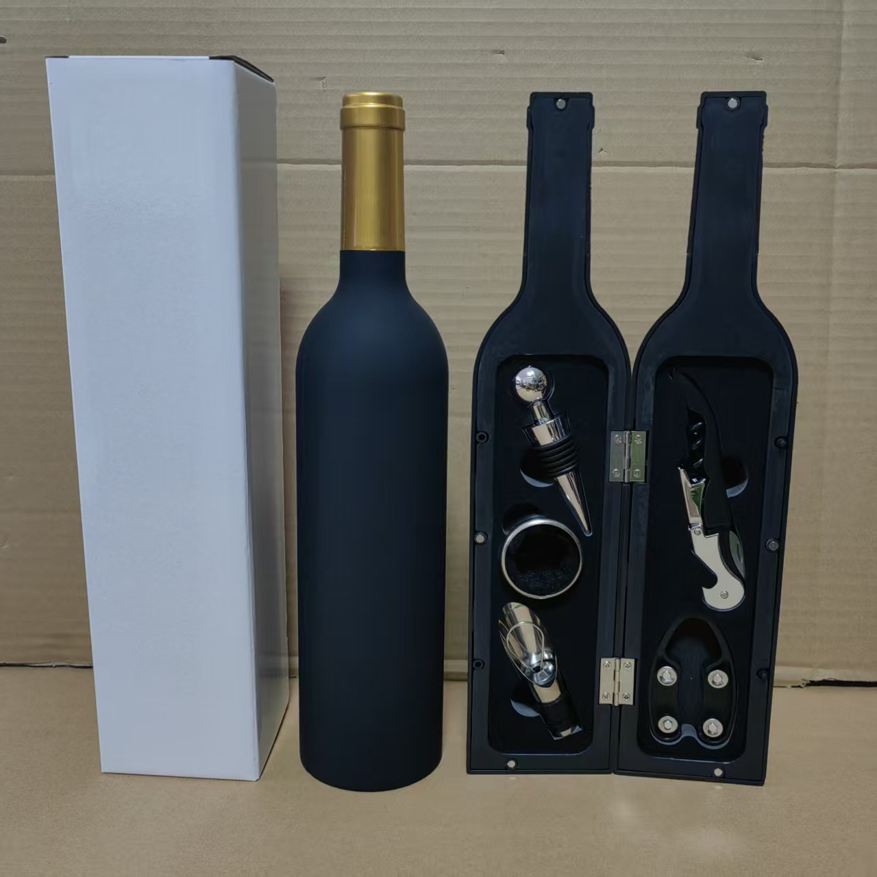 Red Wine Tool Set Gold Head Matte Bright Large Wine Bottle Five-Piece Set Red Wine Tool Box Opener Wine High