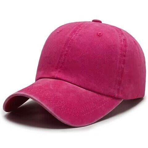 Vintage dad cap, soft-top cap, washed cotton solid color baseball cap for men and women