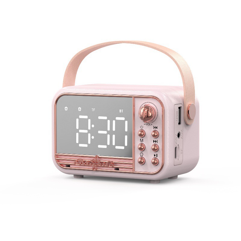 Bluetooth alarm clock audio s11 new portable style desktop alarm clock European style speaker
