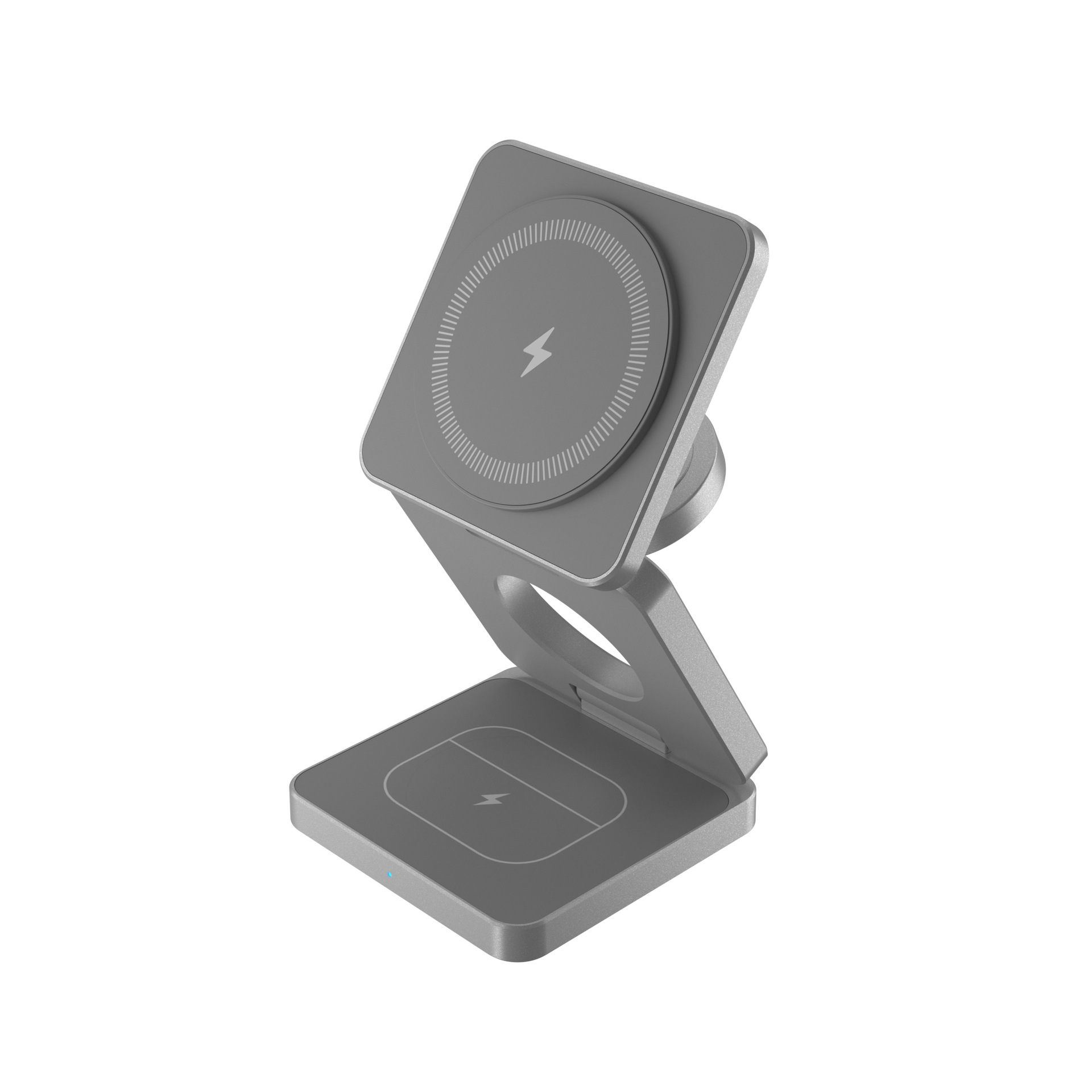 iw30Pro-Qi Version 3-in-1 Foldable Wireless Charger for iPhone, Earphones, Watch, and