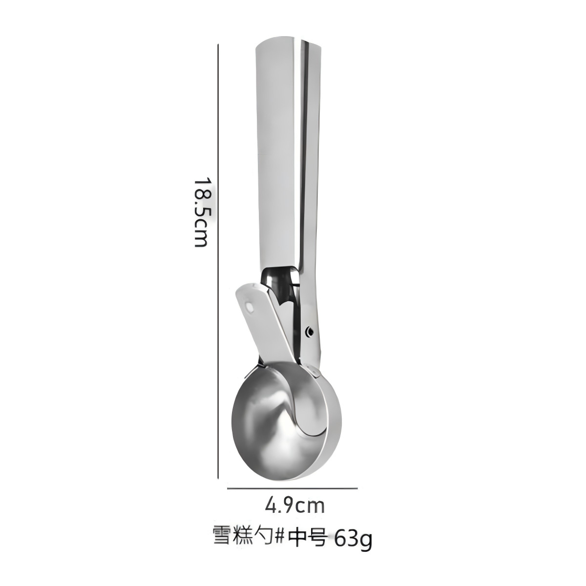 Stainless Steel Ice Cream Scoop Spoon Multifunctional Ice Cream Dessert Ball Scoop Ice Cream Fruit Spoon FCM